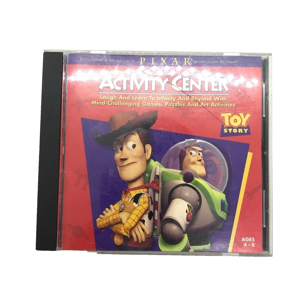 Pixar Activity Center Toy Story PC CD Rom Woody Buzz To Infinity and Beyond